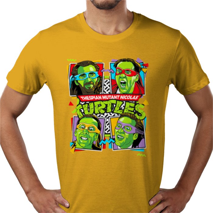 Nicolas Cage x Teenage Mutant Ninja Turtles — Thespian Mutant Nicholas Turtles T-Shirt