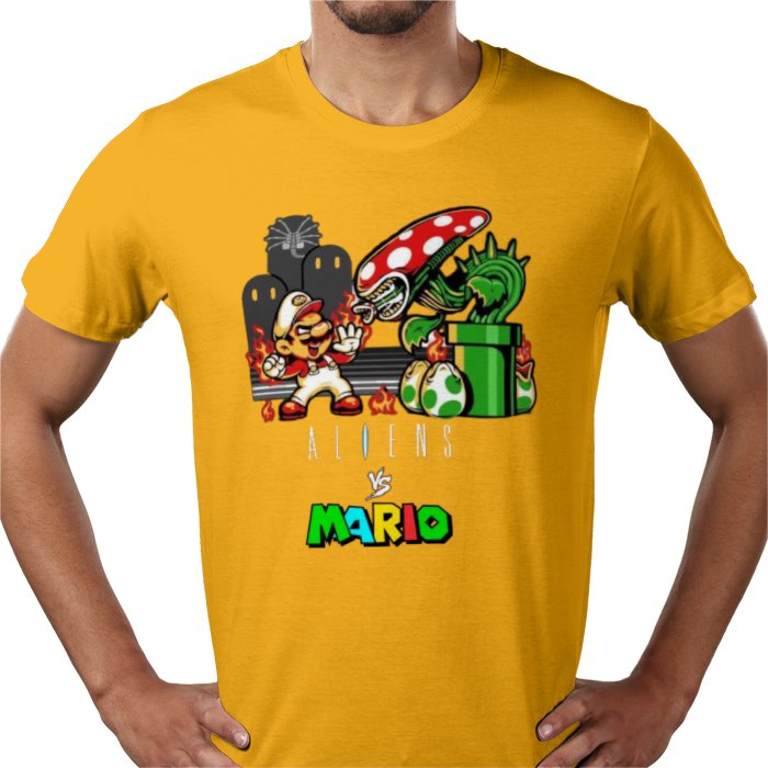 Super Mario x Aliens - Aliens Vs Mario T-shirt