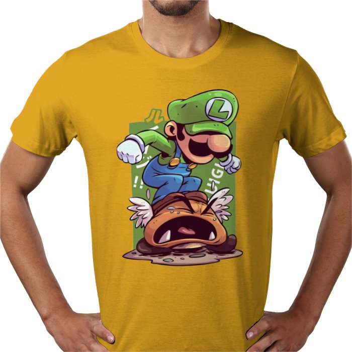 Super Mario Bros — Luigi Crushing Turts T-Shirt