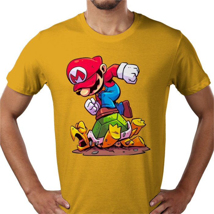 Super Mario Bros — Mario Crushing Turts T-Shirt