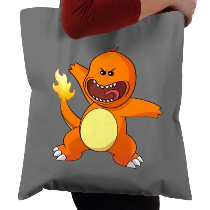 Rick & Morty & Pokémon - Meeseeks x Charmander Tote Bag