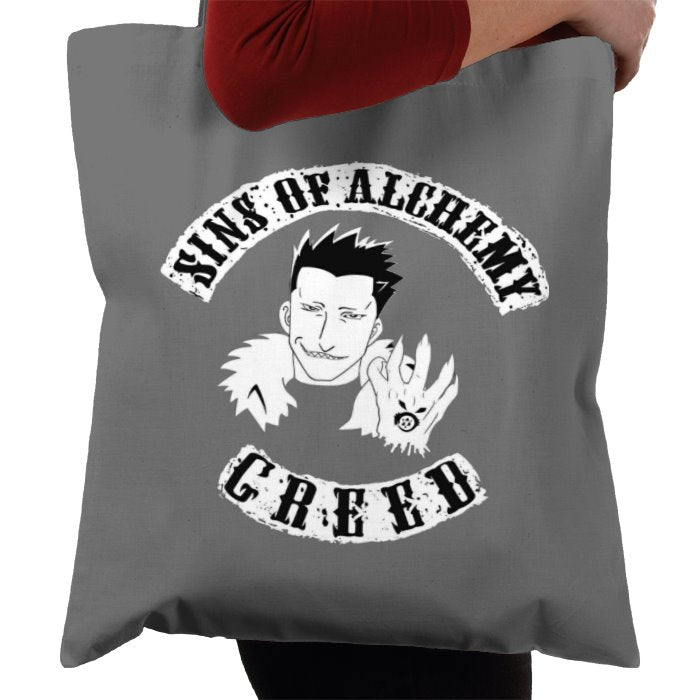 Full Metal Alchemist x Sons Of Anarchy - Sins Of Greed Tote Bag