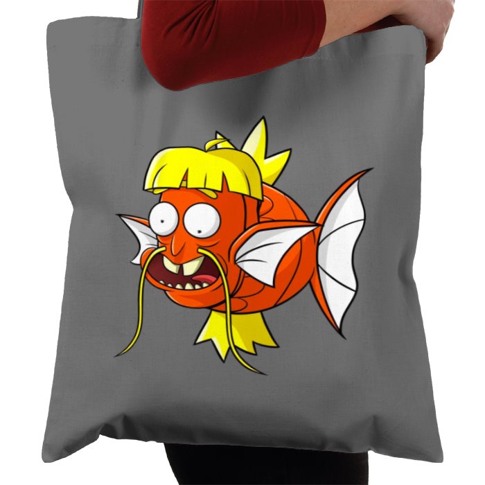 Rick & Morty & Pokémon - Dufus Rick x Magikarp Tote Bag