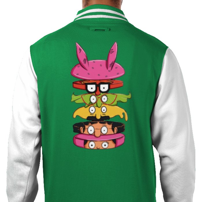 Bobs Burgers - Sliced Burger Varsity Jacket