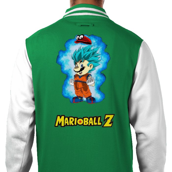 Super Mario x Dragonball Z - Super Saiyan Mario Varsity Jacket