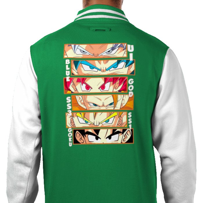 Dragonball Z - Goku Eyes Varsity Jacket