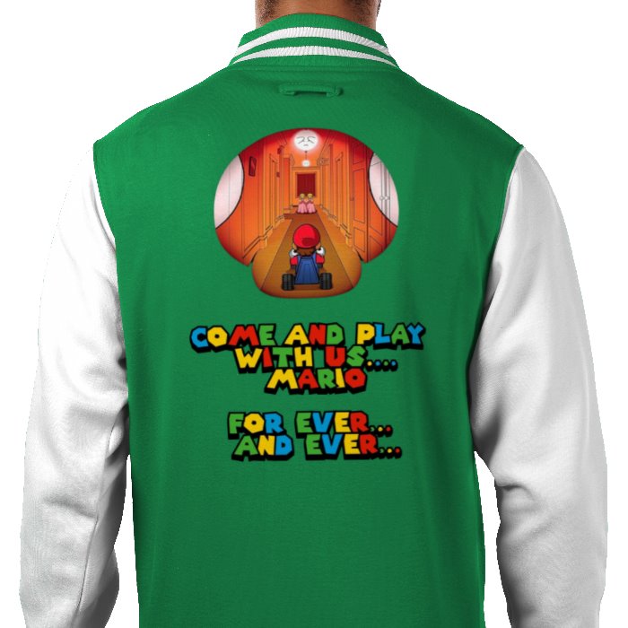 Super Mario x The Shinning - Come Play With Us Varsity Jacket