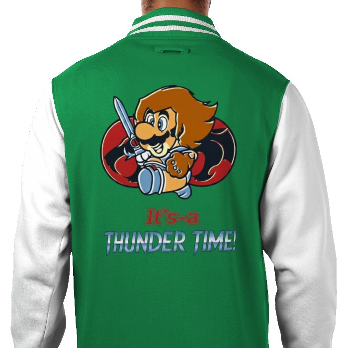 Super Mario x Thundercats - Its 'a Thunder Time Varsity Jacket