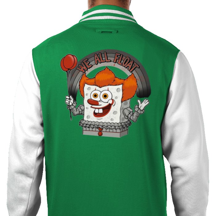 Pennywise "IT" x SpongeBob Square Pants - We All Float Varsity Jacket
