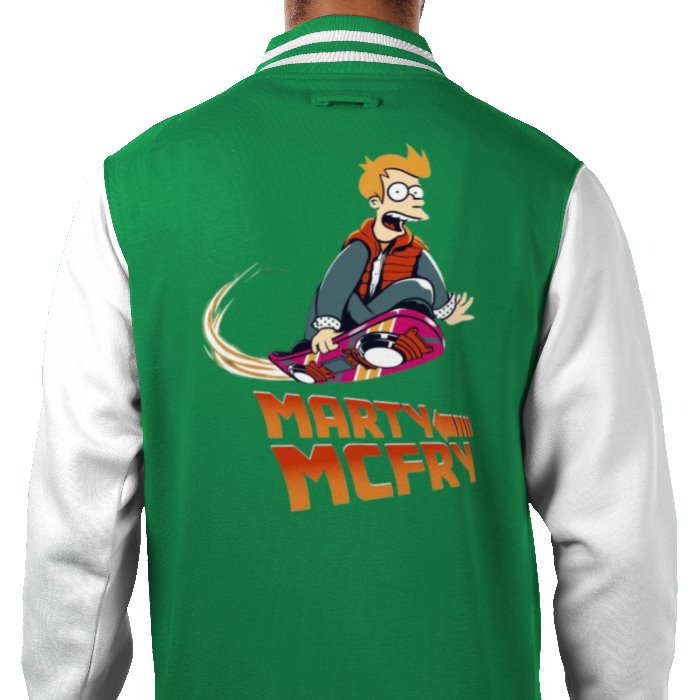 Futurama x Back To The Future - Marty McFry Varsity Jacket