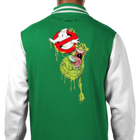 Ghostbusters - Slimer & Logo Varsity Jacket
