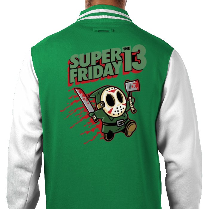 Super Mario x Friday 13th - Super Friday 13th Varsity Jacket