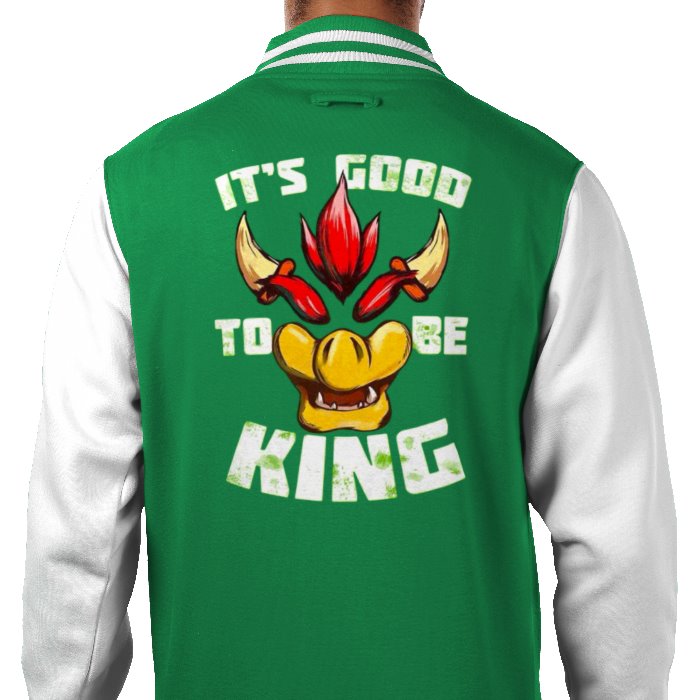 Super Mario Bro's - Its Good To Be King Theme Varsity Jacket
