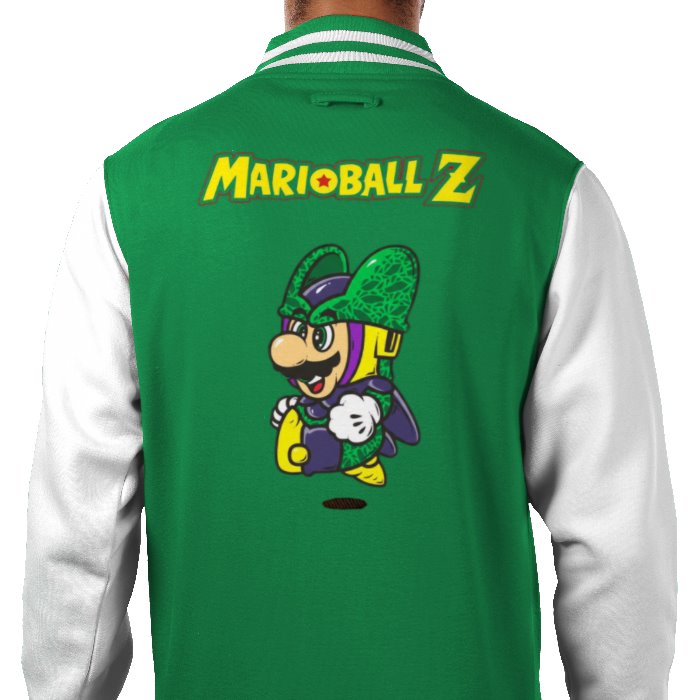 Super Mario x Dragonball Z - Cell Disguise Varsity Jacket