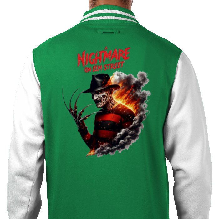 A Nightmare On Elm Street Theme Varsity Jacket