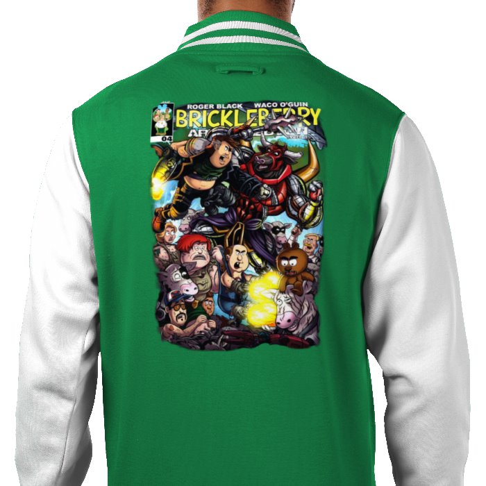 Brickleberry - Comic Theme Varsity Jacket