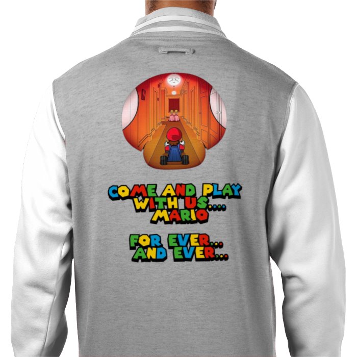 Super Mario x The Shinning - Come Play With Us Varsity Jacket