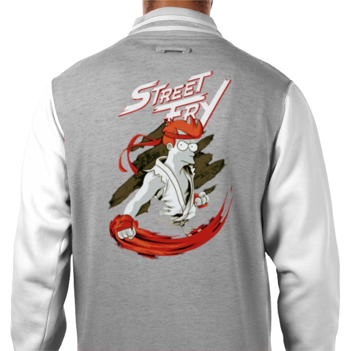 Futurama x Street Fighter - Street Fry Varsity Jacket