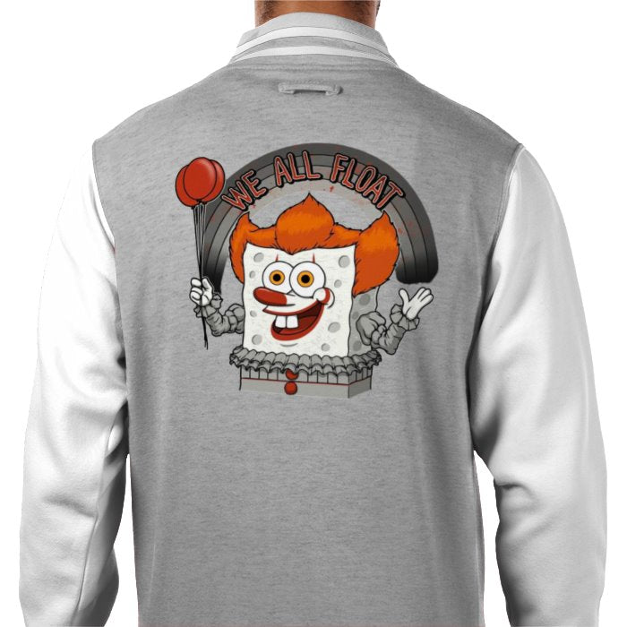 Pennywise "IT" x SpongeBob Square Pants - We All Float Varsity Jacket