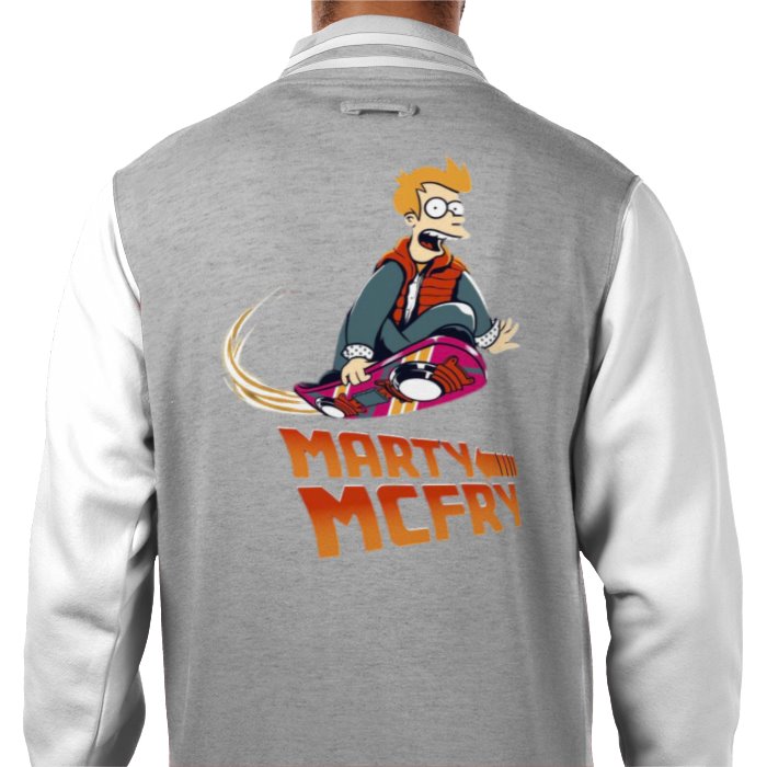 Futurama x Back To The Future - Marty McFry Varsity Jacket