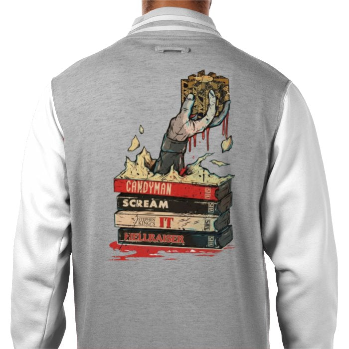 VHS Horror Tapes Hellraiser Theme Varsity Jacket