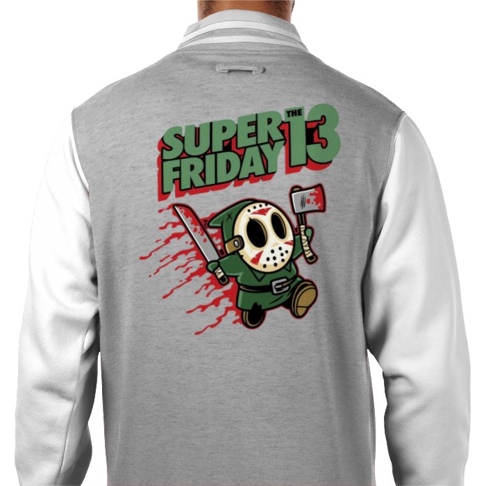 Super Mario x Friday 13th - Super Friday 13th Varsity Jacket