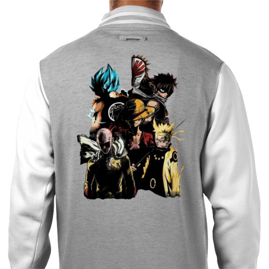 Anime - Heroes Crossover Varsity Jacket