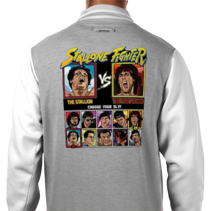 Sylvester Stallone & Street Fighter - Stallone Fighter Varsity Jacket