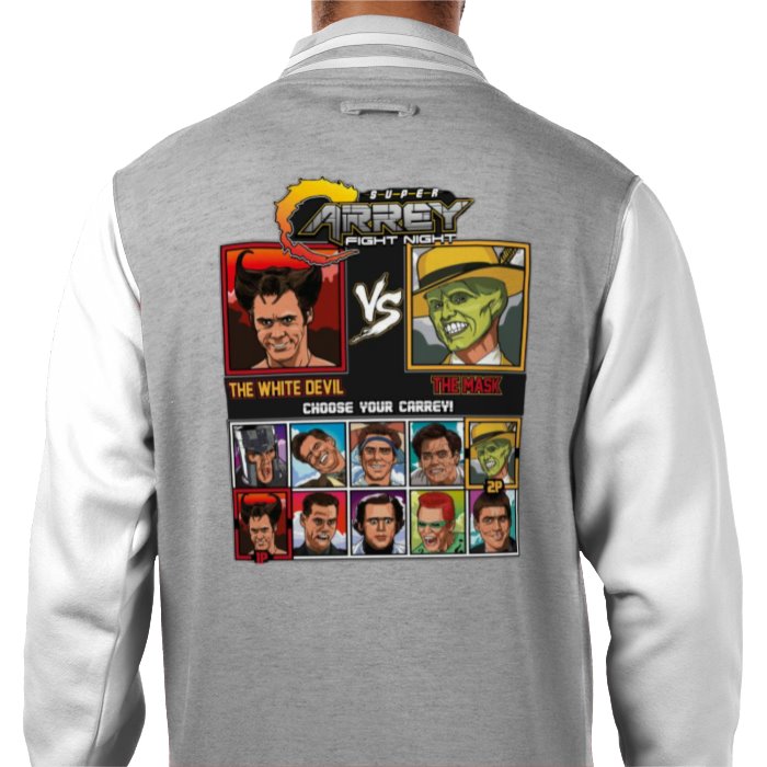 Jim Carrey & Fight Night & Street Fighter - Super Carrey Fight Night Varsity Jacket