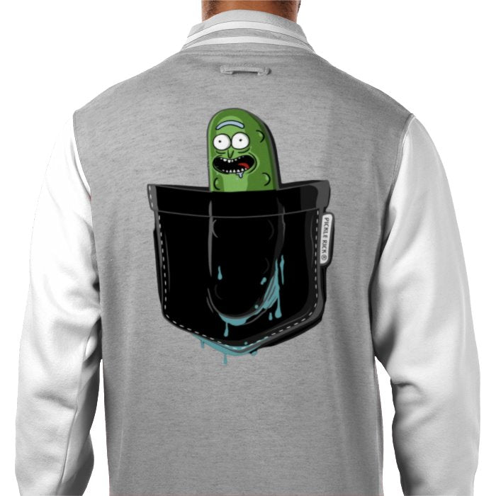 Rick & Morty - Pickle Rick Pocket Varsity Jacket