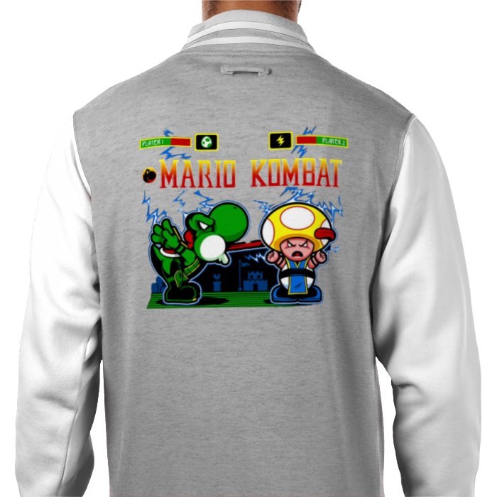 Super Mario Bro's & Mortal Kombat - Mario Kombat Varsity Jacket