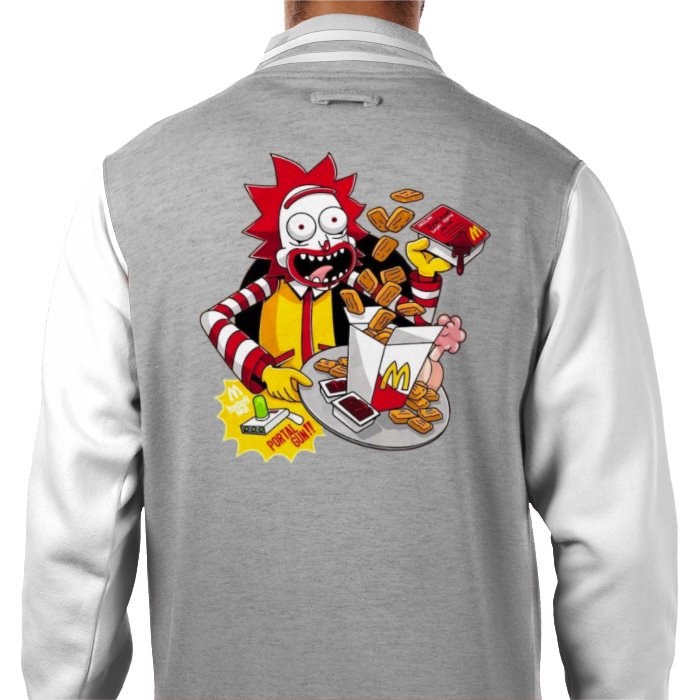 Rick & Morty & Mc Donald's - Rick Mc Donald Varsity Jacket