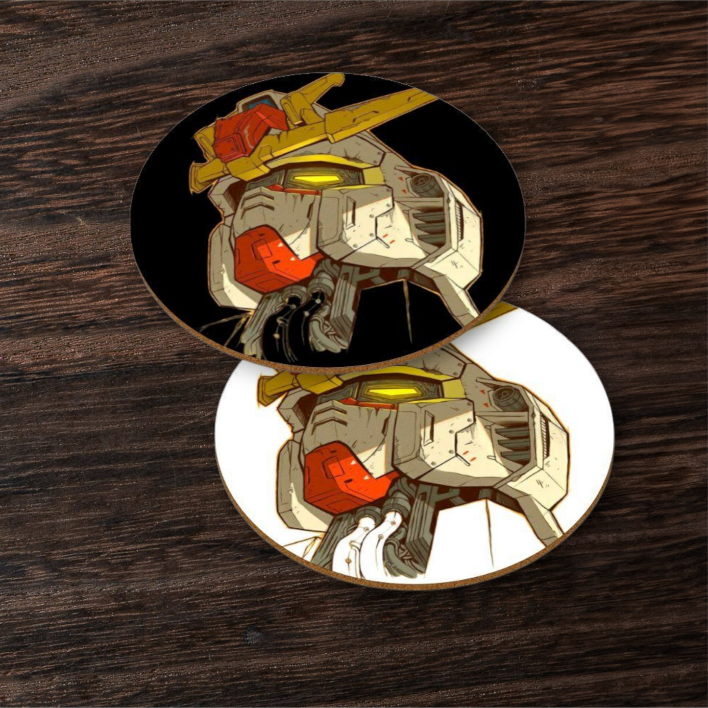 Gundam Wing Round Coasters