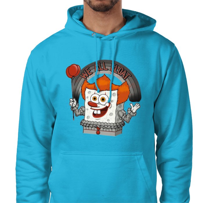 Pennywise IT x SpongeBob Square Pants - We All Float Pocket Hoodie
