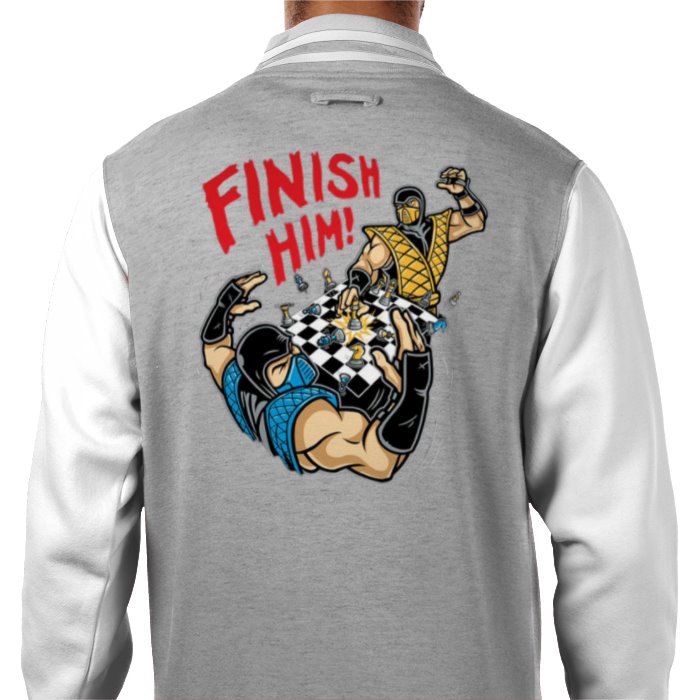 Mortal Kombat - Finish Him Chess Varsity Jacket