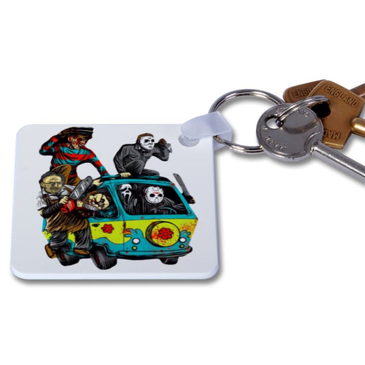 Horror Gang Bus Key Ring