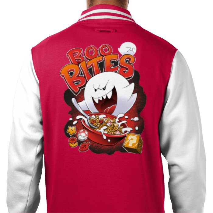 Super Mario Bro's - Boo Bites Varsity Jacket