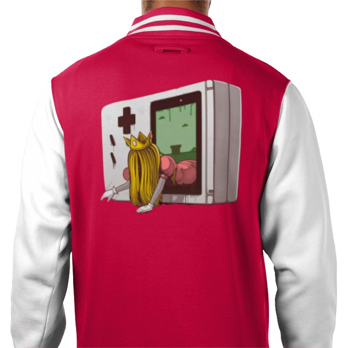 Nintendo Game Boy & Super Mario Bro's & The Ring - Princess Samara Varsity Jacket