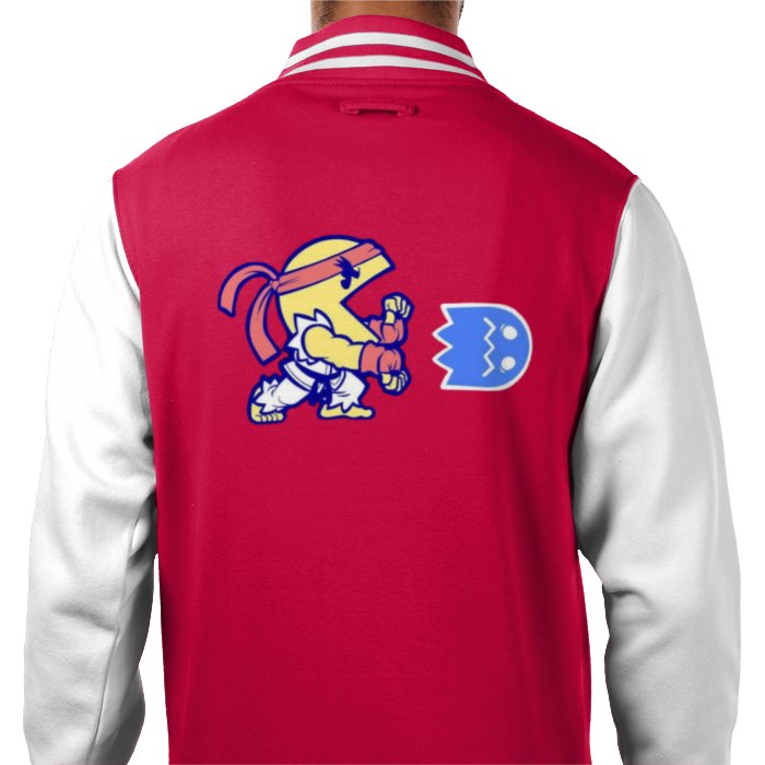 Pacman & Street Fighter - Pac Fighter Varsity Jacket