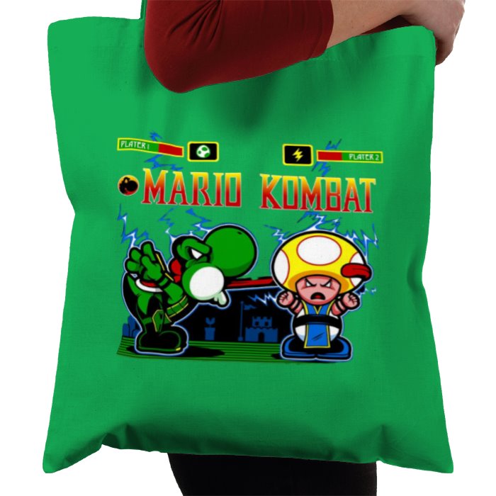 Super Mario Bro's & Mortal Kombat - Mario Kombat Tote Bag