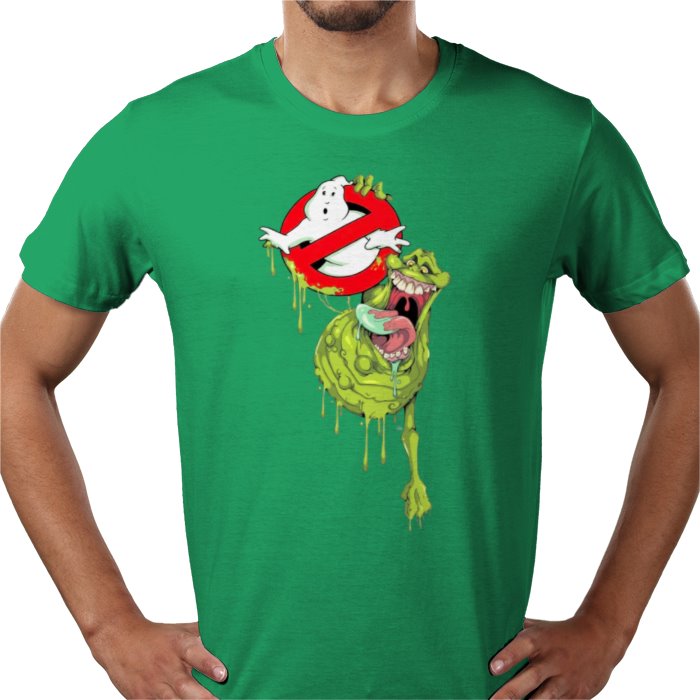 Ghostbusters - Slimer & Logo T-shirt