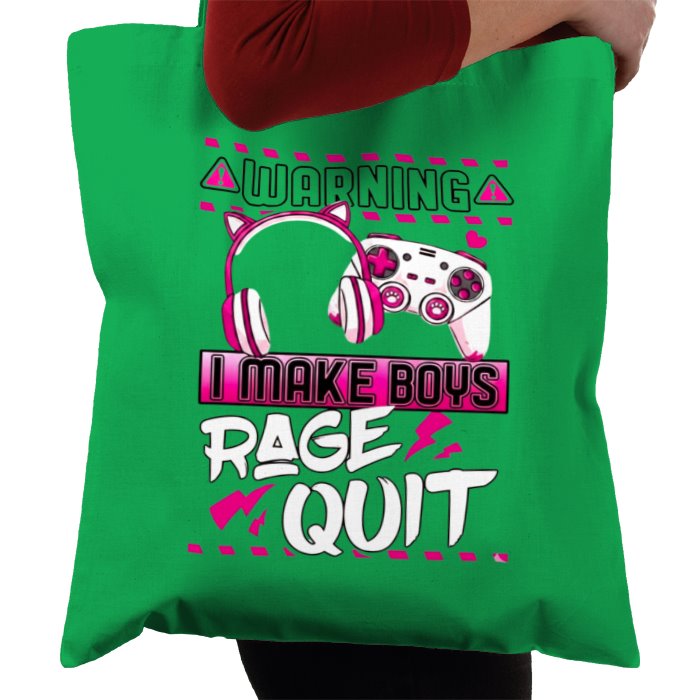 I Make Boys Rage Quit Tote Bag