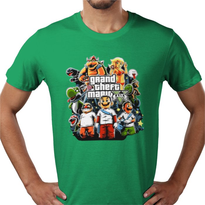 Super Mario x Grand Theft Auto - Grand Theft Mario T-shirt
