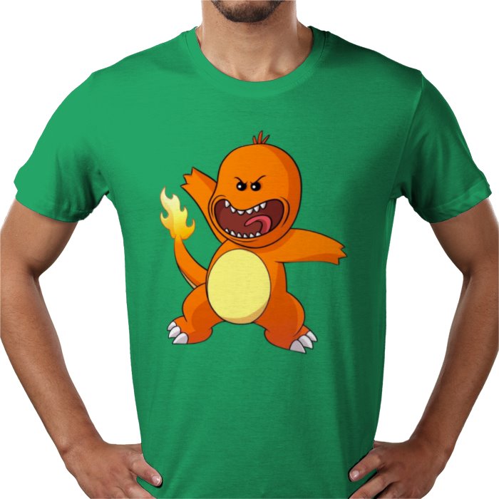 Rick & Morty & Pokémon - Charmander T-shirt