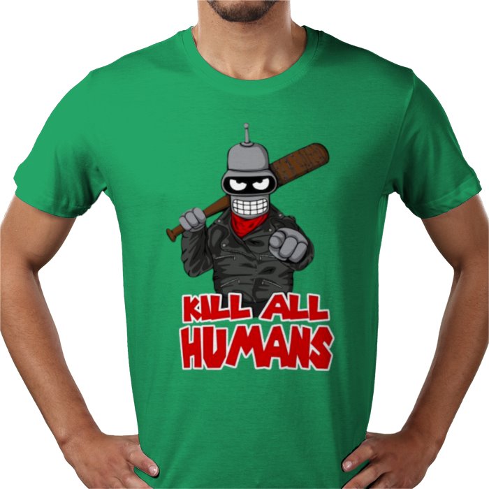 Futurama x The Walking Dead - Kill All Humans T-shirt