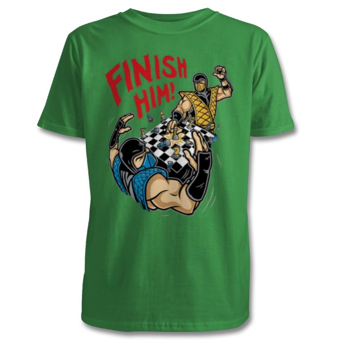 Mortal Kombat - Finish Him Chess T-shirt