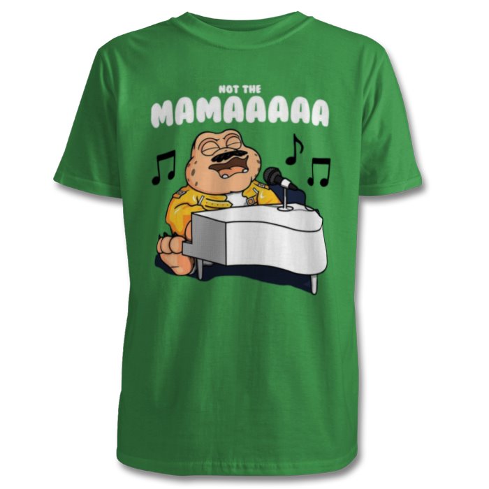 Dinosaurs & Freddy Mercury - Not The Mama T-shirt