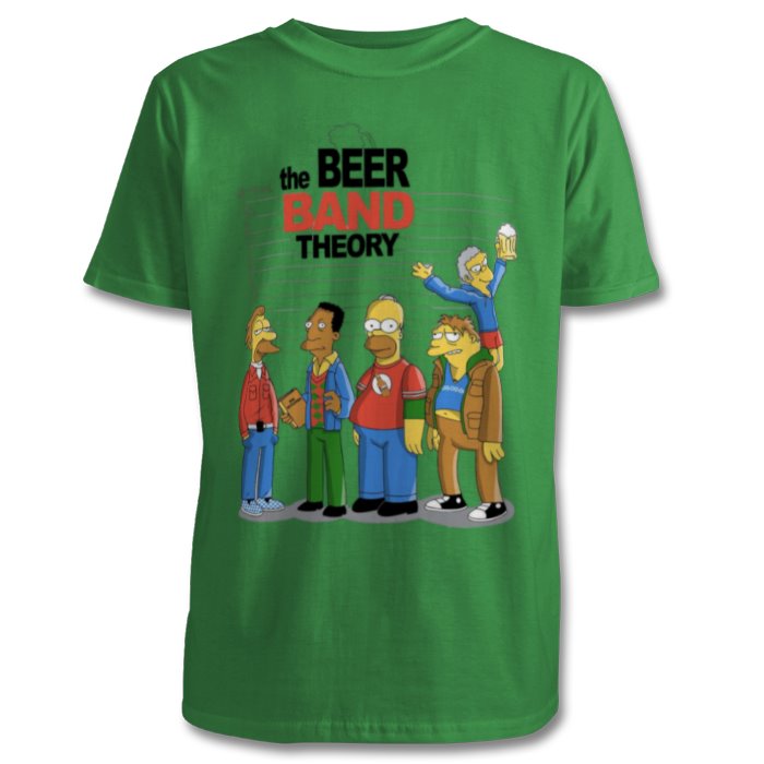 The Simpsons & Big Bang Theory - Beer Band Theory T-shirt