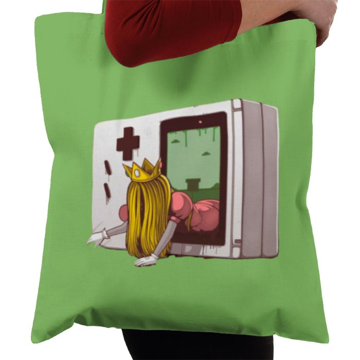 Nintendo Game Boy & Super Mario Bro's & The Ring - Princess Samara Tote Bag