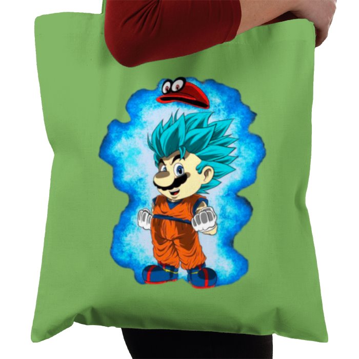 Dragonball Z & Super Mario Bro's - Saiyan Bro's Tote Bag